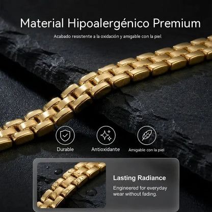 ✨ SLEVA 50 %! 🔷 Náramek s geometrickými články: minimalistický, moderní a jemný. Ideální pro každodenní nošení nebo jako decentní doplněk. Pohodlný a všestranný. 💫