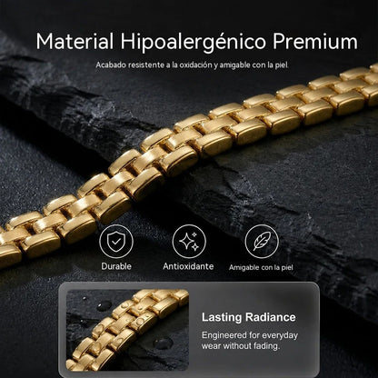 ✨ SLEVA 50 %! 🔷 Náramek s geometrickými články: minimalistický, moderní a jemný. Ideální pro každodenní nošení nebo jako decentní doplněk. Pohodlný a všestranný. 💫