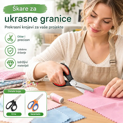 ✂️Profesionální zoubkované nůžky na šití, tvoření a běžné kutilské projekty