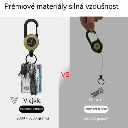 【Kupte 1, získejte 1 zdarma】🎁Multifunkční klíčenka 3 v 1 s karabinou a zatahovacím jojem