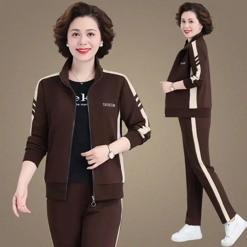 🔥Časově omezená speciální nabídka🔥【M-5XL】【Bunda + kalhoty】😍 Nový podzimní ležérní sportovní set, velká velikost