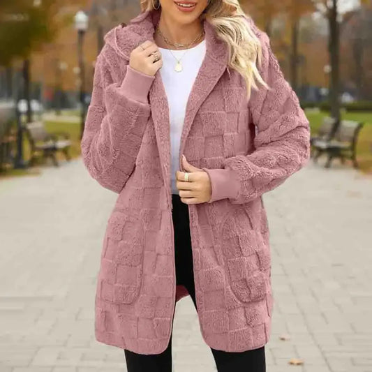 [S-5XL]Novinka pro zimní sezónu: Dámská kostkovaná fleecová bunda pro volný čas