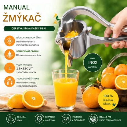 Malý manuální odšťavňovač pro domácí použití
