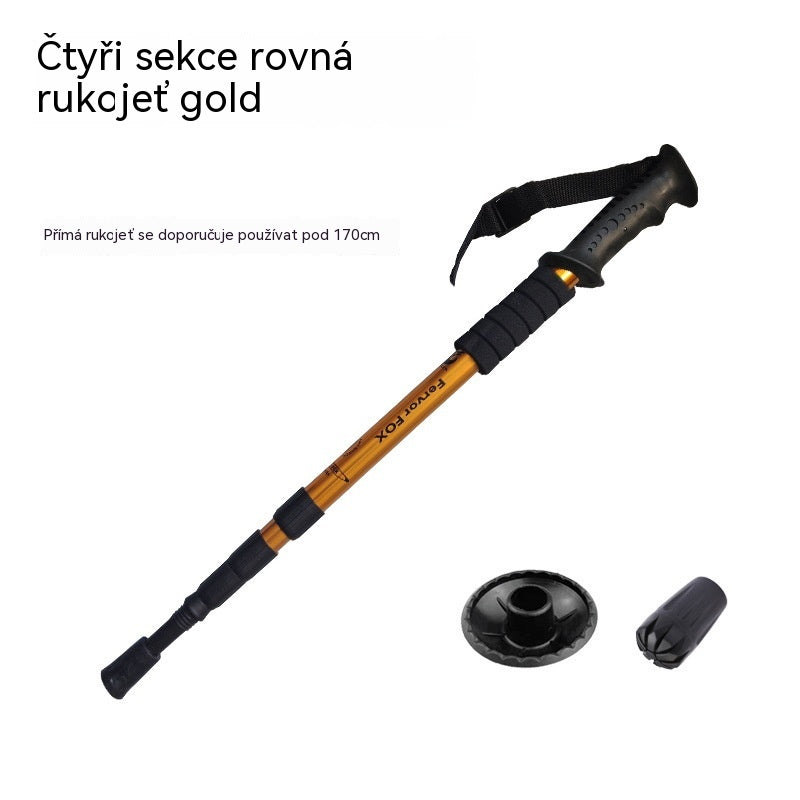 ⛰️Nastavitelná trekingová hole z hliníkové slitiny – odolná, tlumící nárazy, lehká 🌲