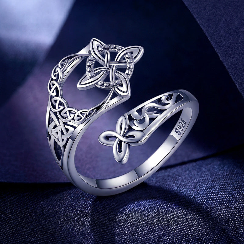 [Kupte 1, dostanete 1 zdarma] Nastavitelný prsten s keltským čarodějnickým uzlem – Nekonečno, síla a styl na dosah ruky ✨💍
