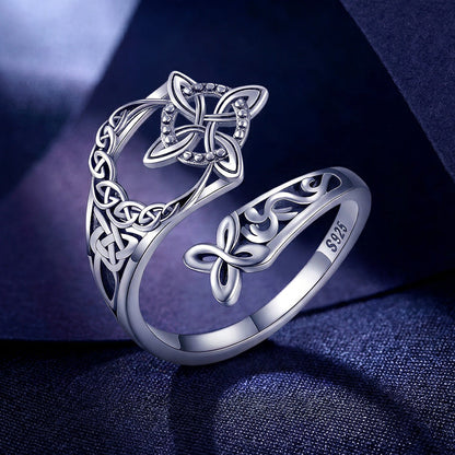 [Kupte 1, dostanete 1 zdarma] Nastavitelný prsten s keltským čarodějnickým uzlem – Nekonečno, síla a styl na dosah ruky ✨💍