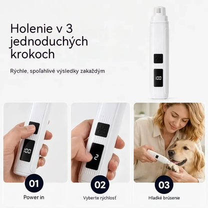 🐱🐶 Elektrický pilník na nehty pro domácí zvířata s LED indikátorem napájení