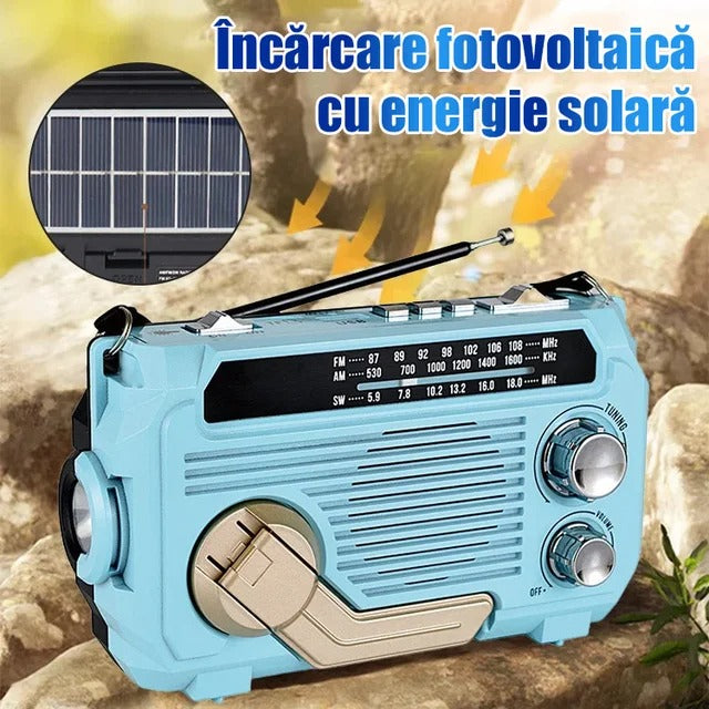 🏕️【Rádio - slouží také jako dekorativní ozdoba】✨👍Přenosná multifunkční AM rádiová svítilna