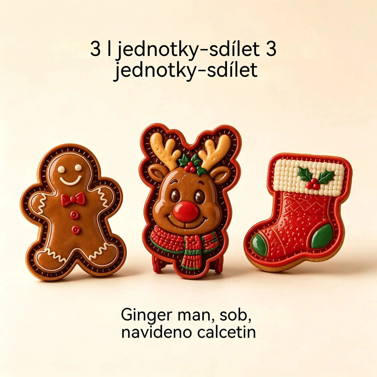 ⌛【Sada 3 kusů】520 Kč 🥧🎄Sbírka mini forem na vánoční dorty s 9 vzory | 🫎Opakovaně použitelné reliéfní formy na tvarování detailních vánočních dortů ve tvaru Santa Clause, sněhuláka, soba a vánočního stromečku⛄