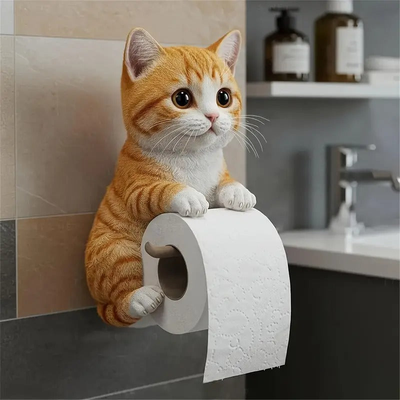 🐱【Kupte 1 a získejte 1 zdarma】Držák toaletního papíru s roztomilým kočičím motivem