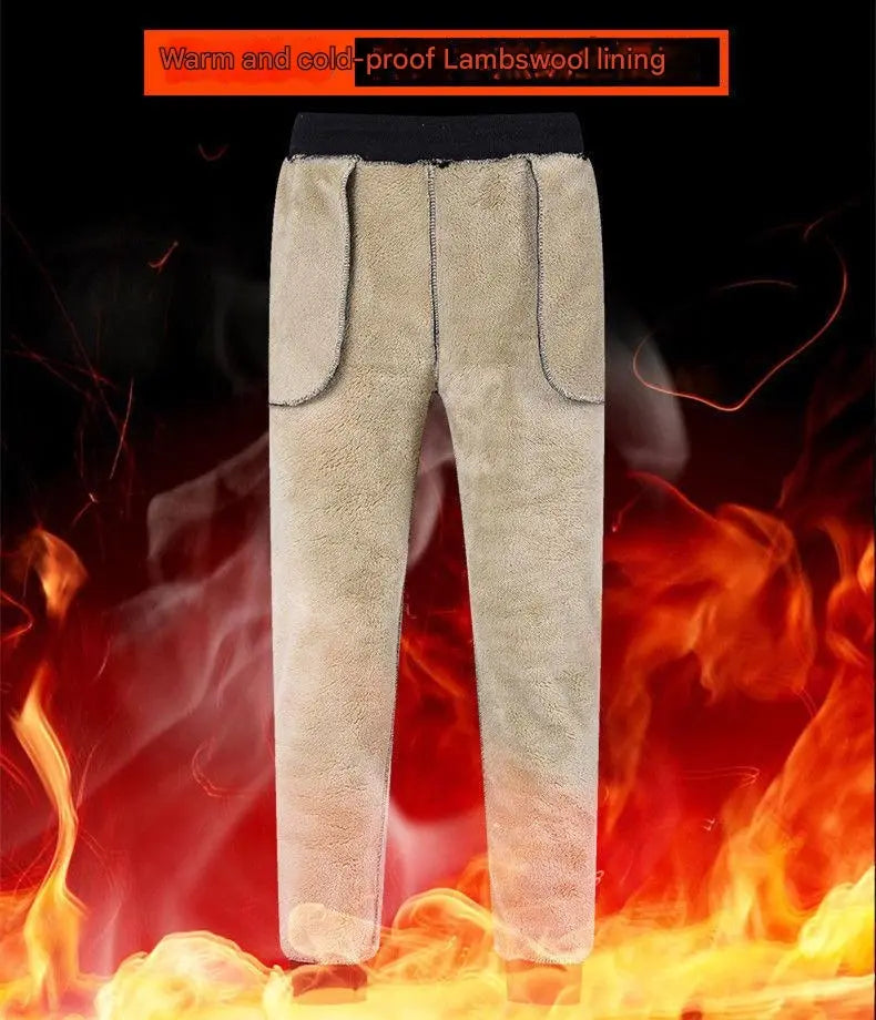 👖🔥【M-5XL】2026 Zimní pánské zimní jehněčí vlna zahuštěná ležérní teplé tepláky✅【40-100kg】