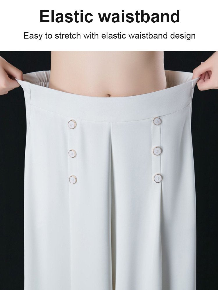 🔥【49% OFF】【Kúp 1 a 1 zadarmo】💖【M-5XL】 2026 jarní a letní dámská sukně s vysokým pasem a širokými nohami