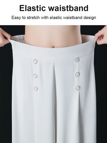🔥【49% OFF】【Kúp 1 a 1 zadarmo】💖【M-5XL】 2026 jarní a letní dámská sukně s vysokým pasem a širokými nohami