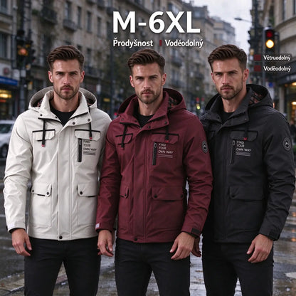 🔥🔥【M-6XL】Nová, silná a hřejivá pánská bunda na podzim a zimu – větruodolná a voděodolná