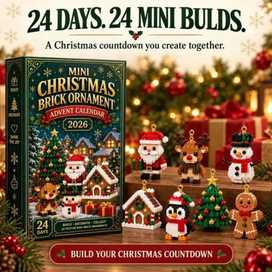 24denní mini adventní kalendář s vánočními ozdobami z kostek