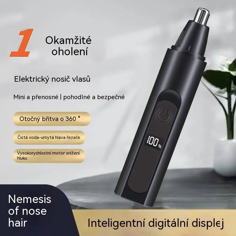 👃Zastřihovač chloupků z nosu pro čištění nosních dírek, nabíjecí a přenosný