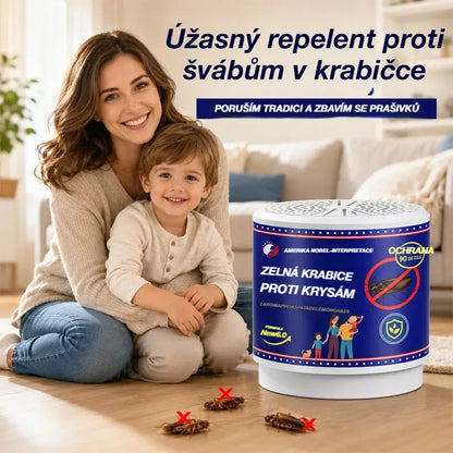 👍【2 ks】Kouzelná krabička na hubení švábů s botanickými extrakty - ekologický repelent bez toxických látek pro domácnosti a restaurace, dlouhotrvající účinnost
