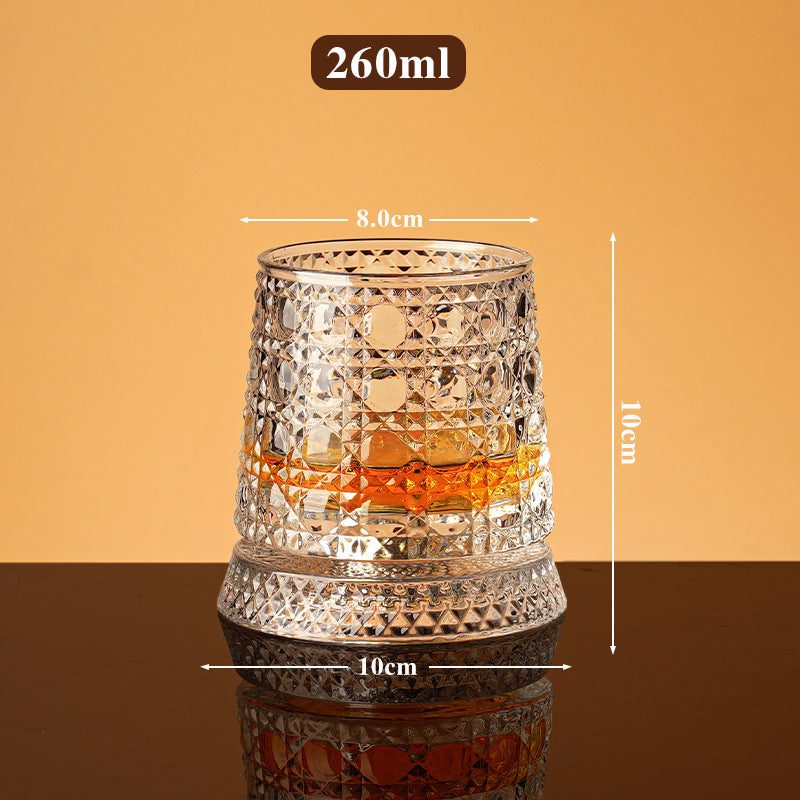 🥛💎Otočná sklenice na whisky o 360°