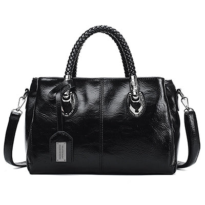 👜【50% sleva】Vintage bostonská kožená kabelka, měkká kožená taška, lze nosit na jednom rameni