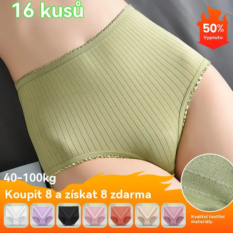 💖(Kupte 8 a získejte 8 zdarma) Poslední den s 50% slevou: Voděodolné antibakteriální kalhotky s vysokým pasem
