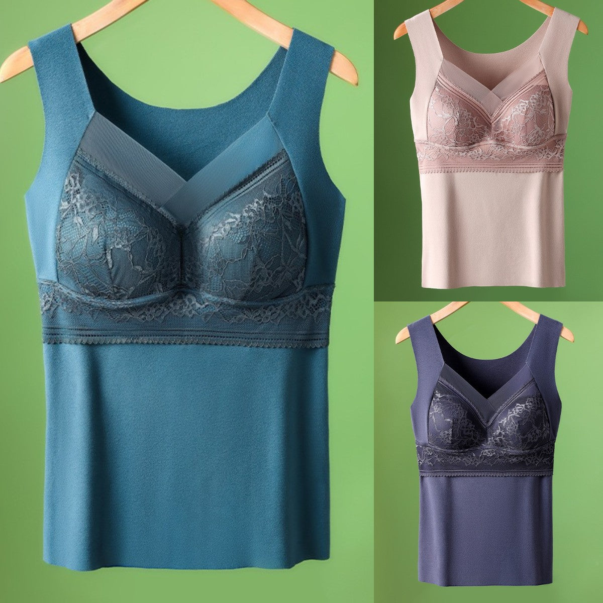 🔥【3 ks】❤️【40-100kg】Podzimní a zimní husí sametové krajkové spodní prádlo, krásná záda, nabírání doplňkových prsou, prevence povisnutí prsou ✅【Doporučení lékaře】