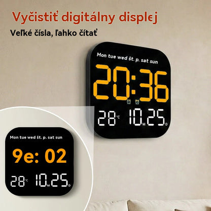 Časově omezená 40% sleva! Digitální hodiny do domácnosti a kanceláře – jemné buzení, rozlučte se s rušivými budíky! Nastavitelný jas, tichý provoz v noci. Zobrazuje také teplotu. Spolehlivý společník pro váš každodenní život. 🌙