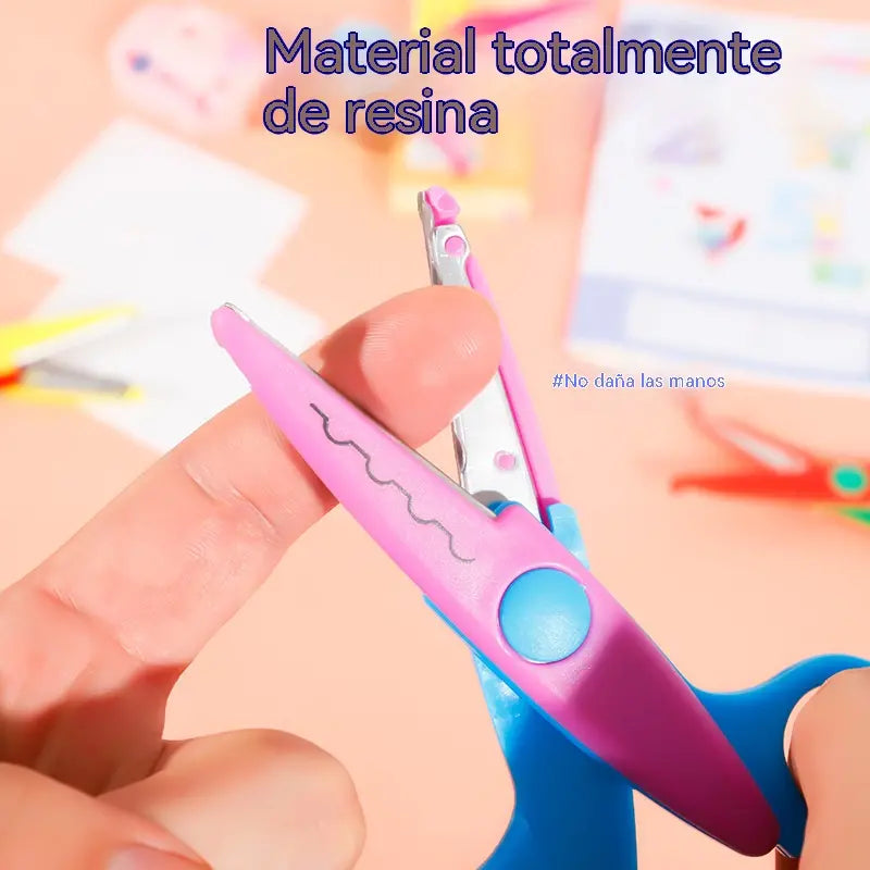 🥰【6-dílná sada】✂️🌈Dětské bezpečnostní nůžky (na kutilské projekty)