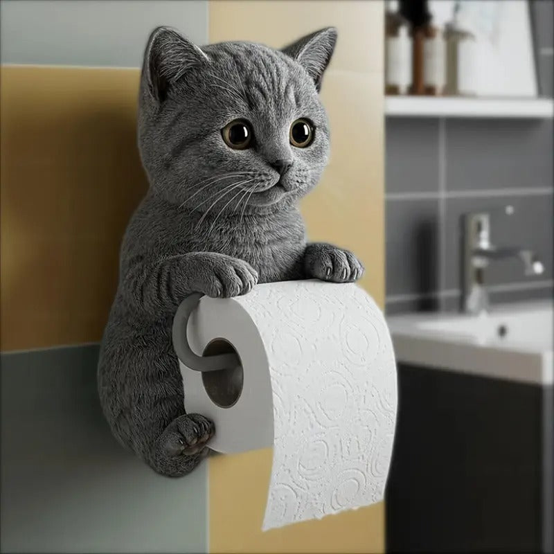 🐱【Kupte 1 a získejte 1 zdarma】Držák toaletního papíru s roztomilým kočičím motivem