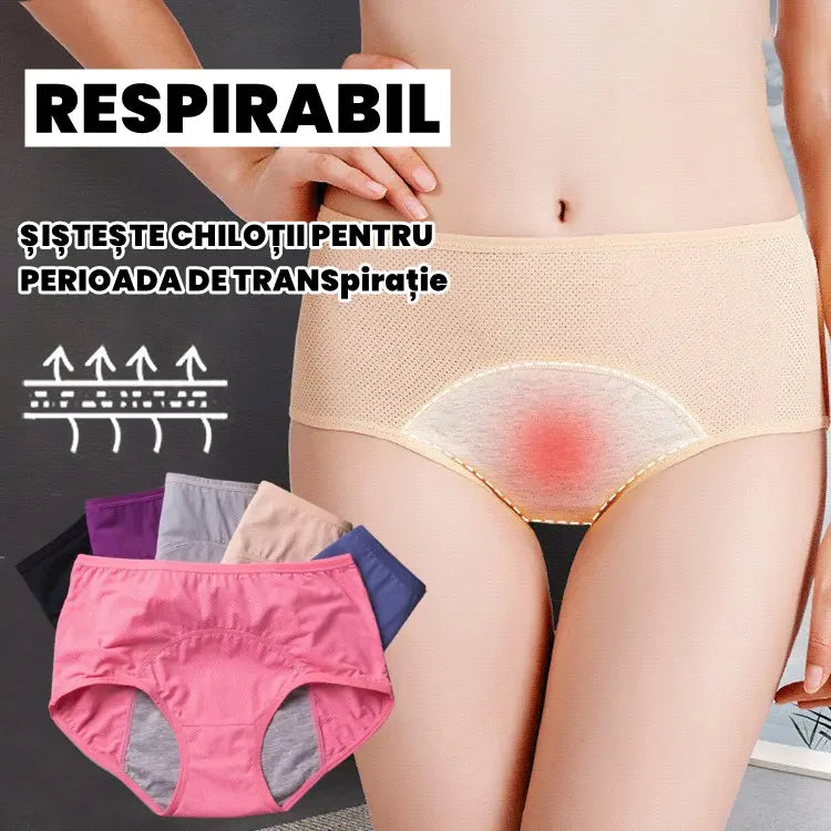 🔥🔥【3 Pack】nové vylepšené nepromokavé slipy s vysokým pasem – pohodlné a šetrné k pokožce