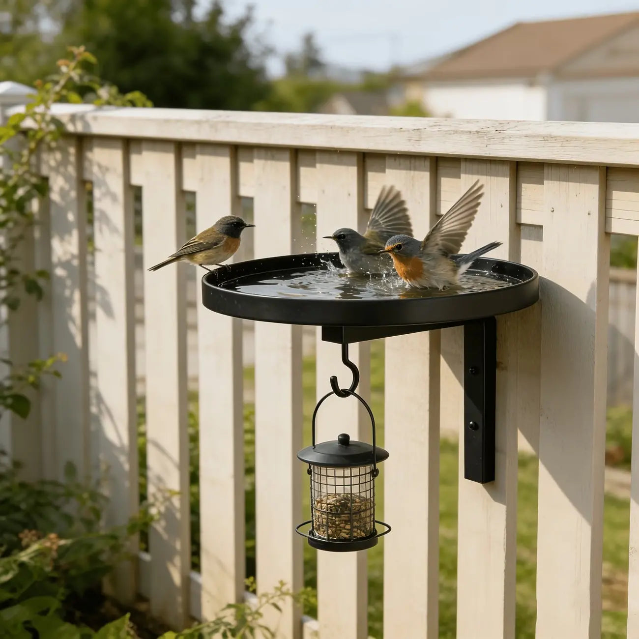 🐦💧 50% SLEVA! Nástěnná kovová napáječka pro ptáky – Odolná vůči povětrnostním vlivům snadno čistitelná a ideální pro zahradu balkon a terasu 🌿