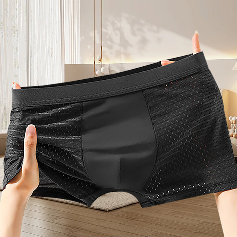 🔥Pánské pohodlné prodyšné síťované boxerky