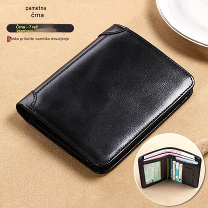 👝✨ Nová pánská peněženka z pravé kůže s ochranou proti krádeži