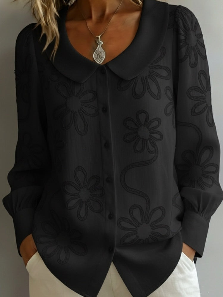 👚2026 Francouzská retro vyšívaná košile