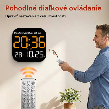 Časově omezená 40% sleva! Digitální hodiny do domácnosti a kanceláře – jemné buzení, rozlučte se s rušivými budíky! Nastavitelný jas, tichý provoz v noci. Zobrazuje také teplotu. Spolehlivý společník pro váš každodenní život. 🌙