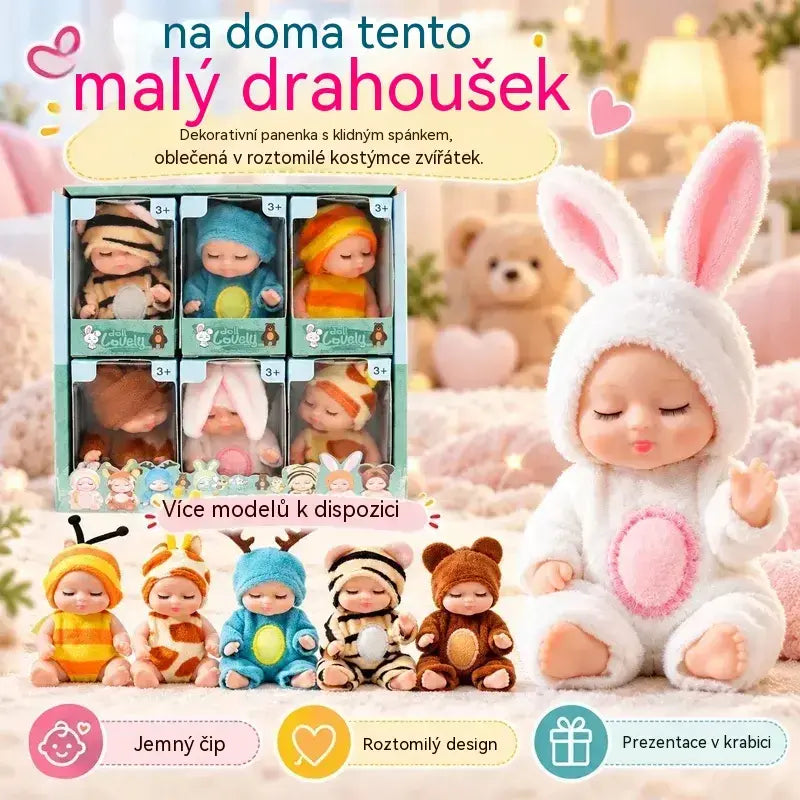 👶 Dárková sada panenek Reborn Baby Zavinuté ve zvířecích kostýmech! Rozkošné spící tvářičky miminek · Sada 6 panenek v dárkové krabičce · Perfektní dárek pro děti!