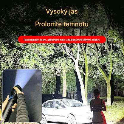 🆕🔦  Nový venkovní hlídkový světlomet, výkonná svítilna na dlouhé střílení