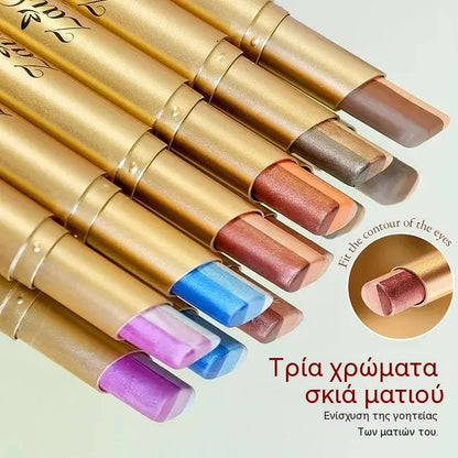 🏳️‍🌈👁️Barevná tyčinka na oční stíny - Hladká textura pro okouzlující oční make-up