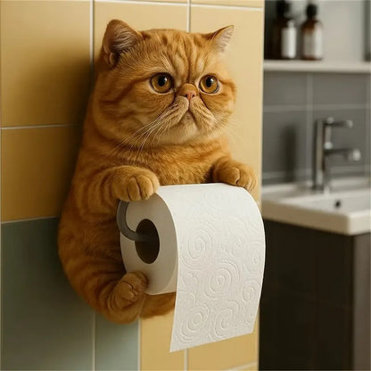 🐱【Kupte 1 a získejte 1 zdarma】Držák toaletního papíru s roztomilým kočičím motivem