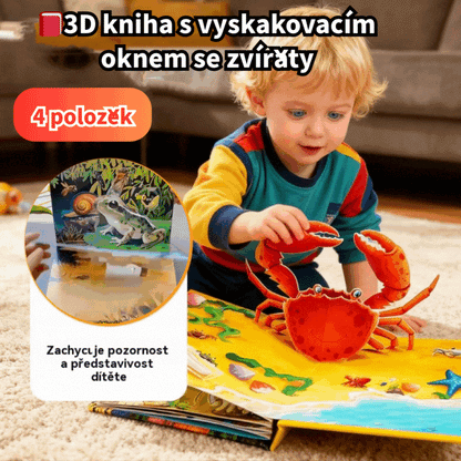 🎁🎁 3D kniha se zvířátky