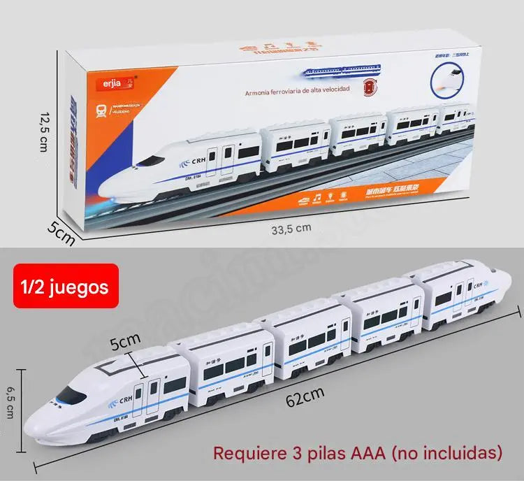 🚆Model elektrické vysokorychlostní železnice, univerzální malý vlak, vysokorychlostní vlak, hračka pro rané dětství