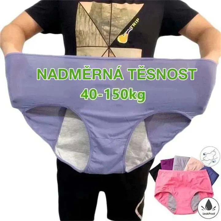 🔥🔥【3 Pack】nové vylepšené nepromokavé slipy s vysokým pasem – pohodlné a šetrné k pokožce
