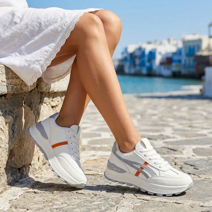 🍂 Na jaro a podzim! ✨ Dámské volnočasové tenisky 👟 Lehké běžecké boty, silná podrážka s efektem zvýšení nohou, měkké, prodyšné a pohodlné, moderní a všestranné 💖