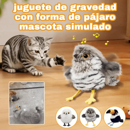 🐦🐥😺Kupte 1 a dostanete 2 zdarma🔥Tento plyšový, realisticky vypadající malý ptáček s třepotavým pohybem je hračka ve tvaru kočky, která vydává zvuky a poskytuje domácím mazlíčkům zábavu.