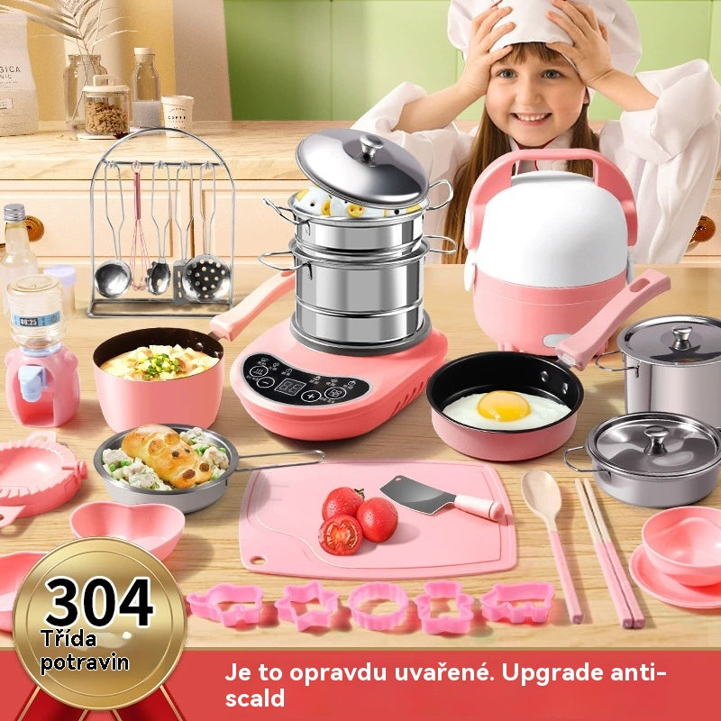 🔥 ZĽAVA 50%! 🎁 Skutočná detská minikuchynská súprava na varenie 🍳✨