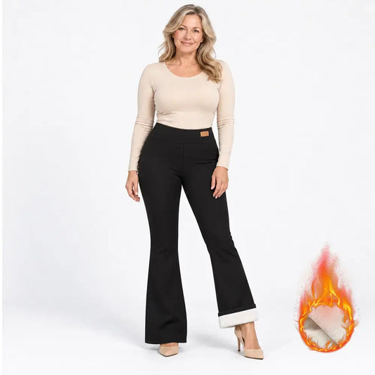 👖🌟【S-2XL】Tvé kalhoty s trubkovými kalhotami a podšívkou z ovčí vlny – jsou zároveň teplé i hezké!