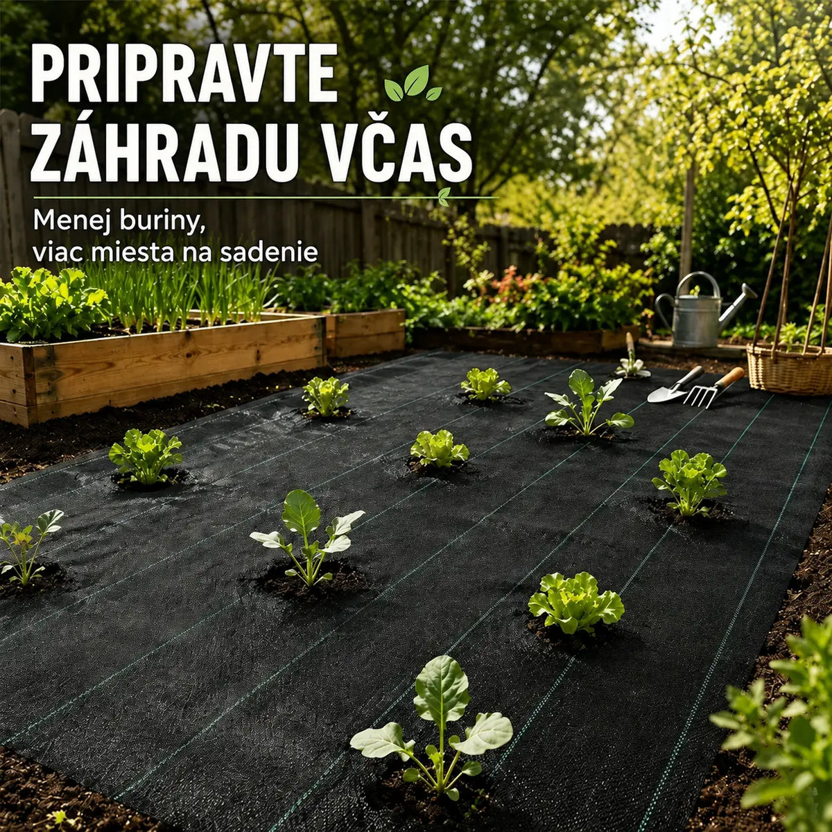 🌿【1 m x 10 m】Odolná černá tkanina proti plevelu – propustná pro vodu a vzduch, s UV ochranou. Ideální pro zahradu, skleník, květinové záhony i štěrkové stezky. ✨