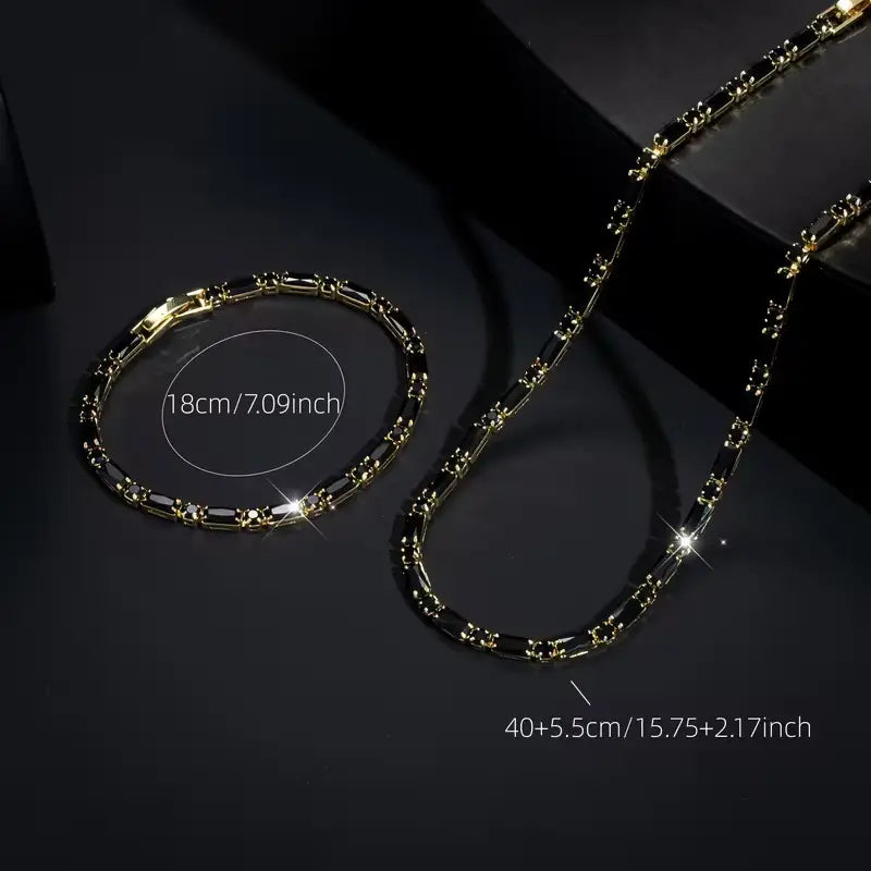 ⏳🔥 50% sleva po omezenou dobu! ⏰ Třpytivá sada šperků: výrazná, elegantní a prvotřídní kvalita 💎✨