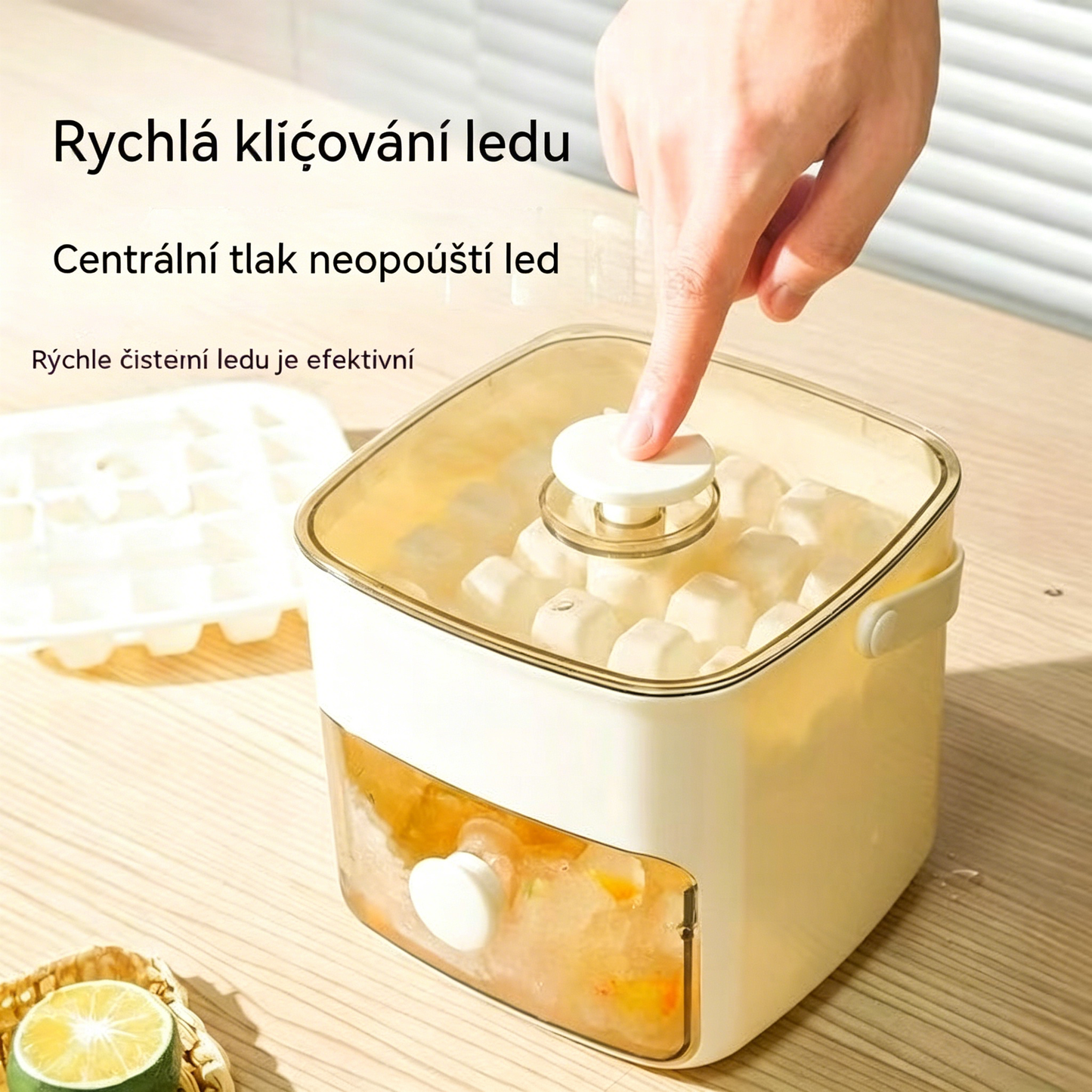 🔥🧊 Forma na kostky ledu 2026 s víkem: výroba ledu je snadná.