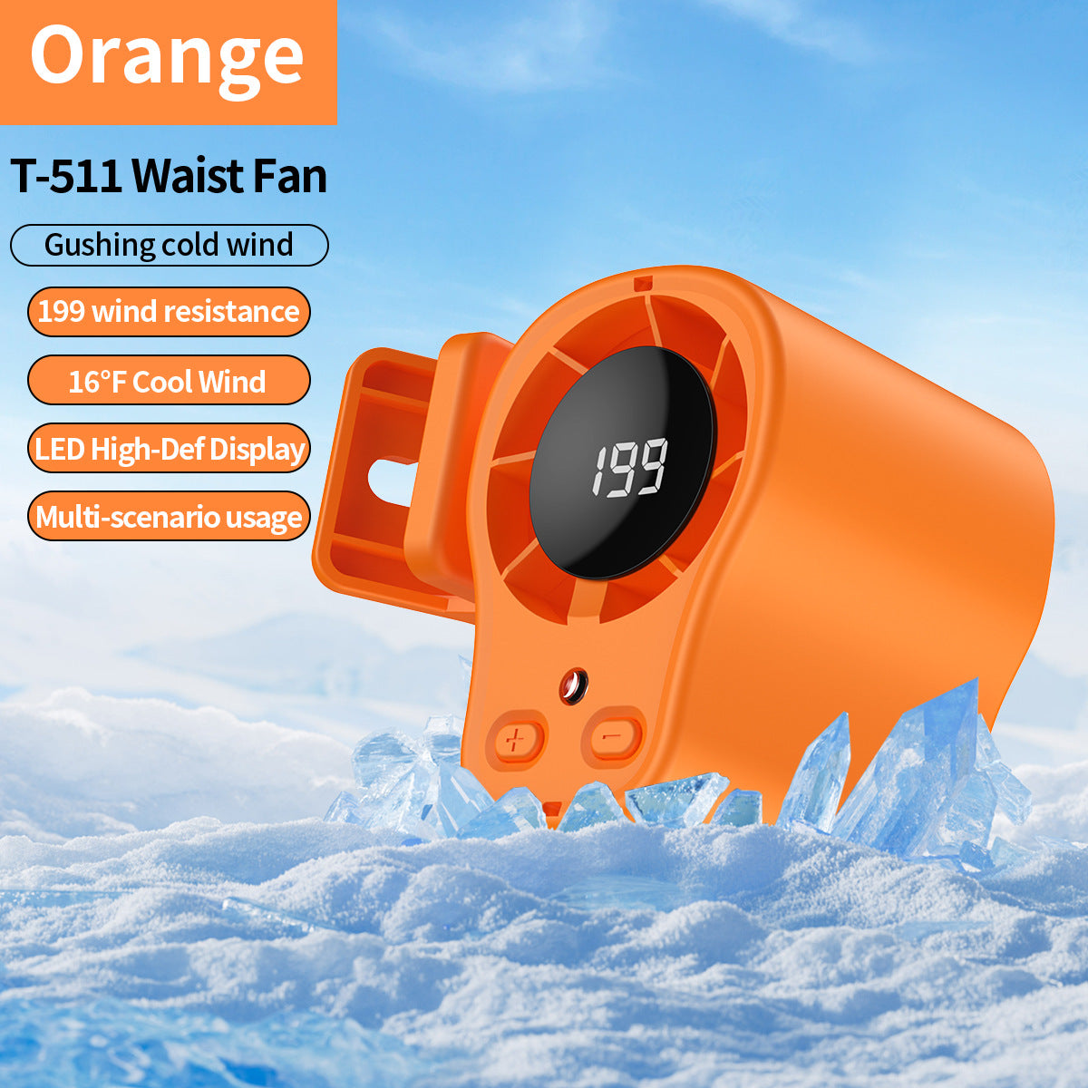 📢Hands-Free osobní chladicí ventilátor s LED displejem