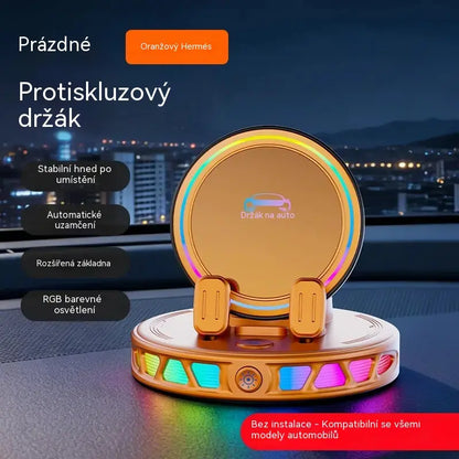 📱 Držák do auta RGB s automatickým uchycením a bezdrátovým nabíjením 15 W